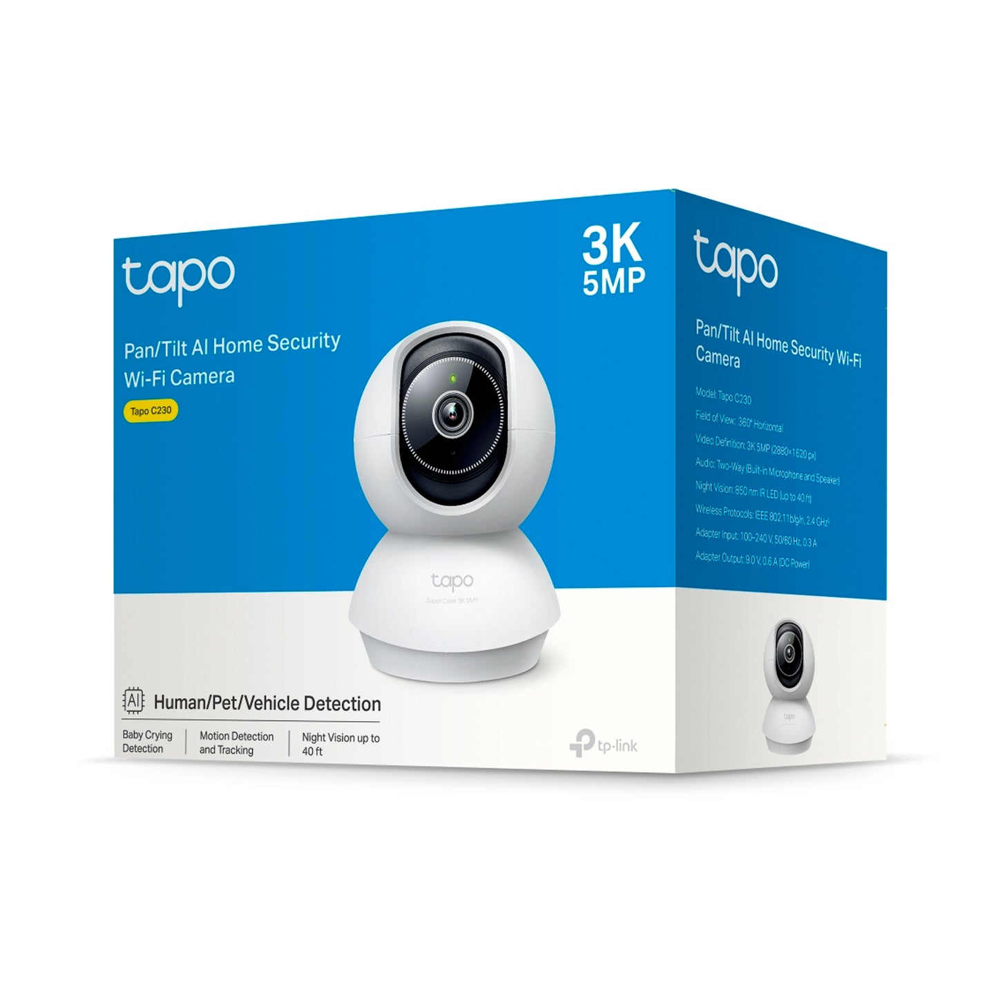 Cámara De Seguridad Tp-link Tapo C230 Wifi 360° 3K 5MP