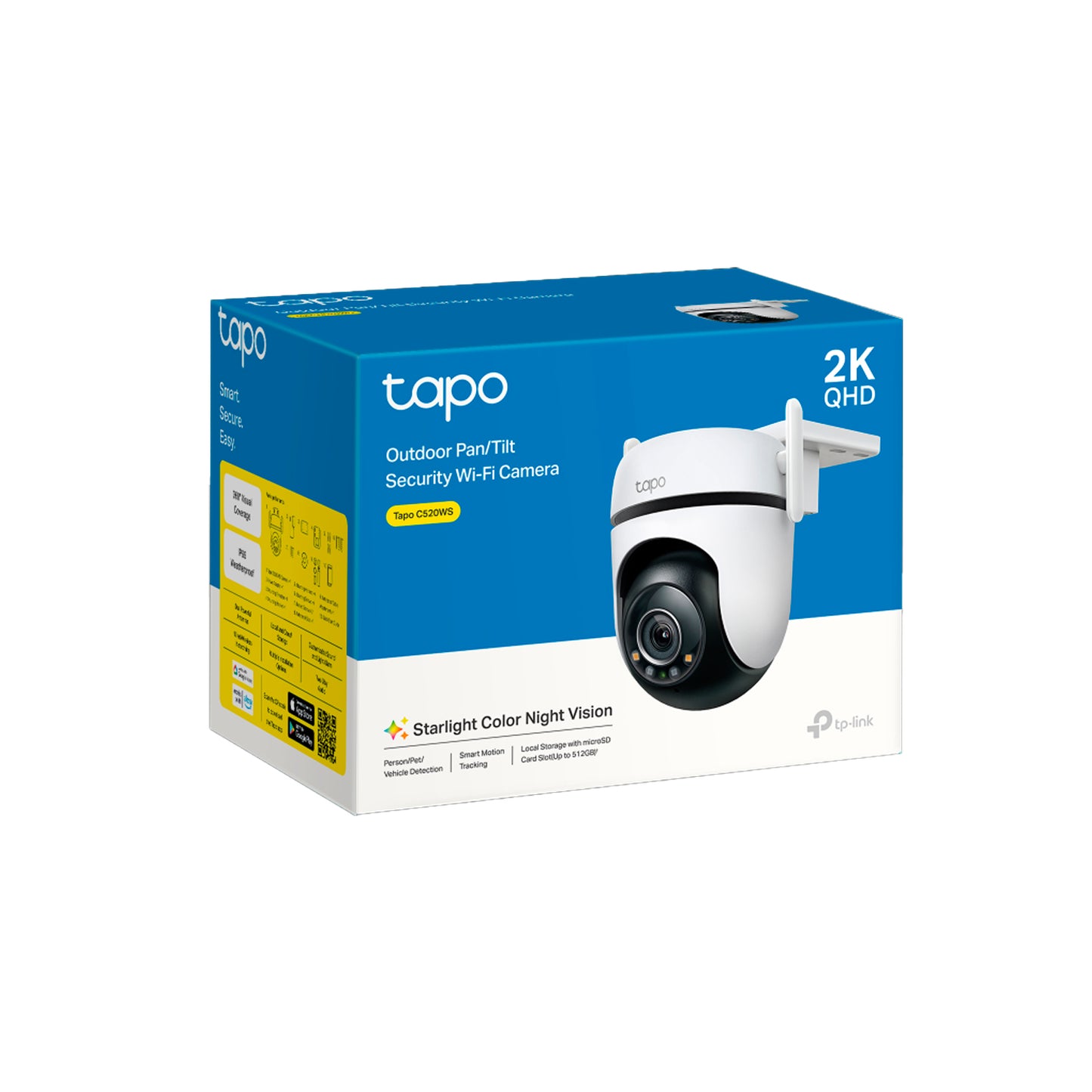 Cámara De Seguridad Tp-link Tapo C520WS Wifi 360° Full Hd