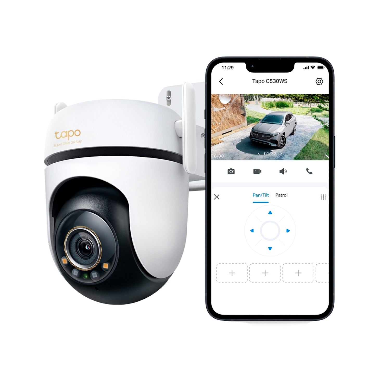 Camara Vigilancia Wifi Tp-link TC42 Exterior 2K 360°