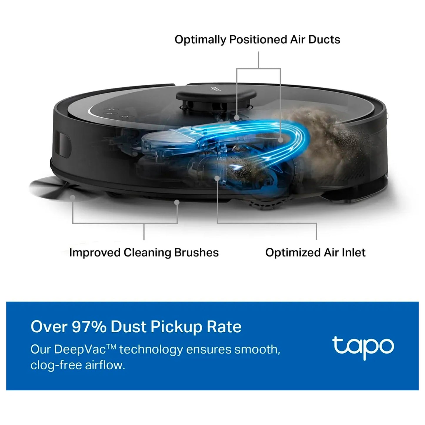 Aspiradora y Friegapisos Robot Tp-link Tapo Rv30 Max 5300Pa