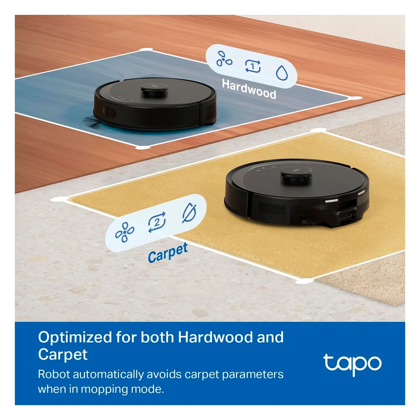 Aspiradora y Friegapisos Robot Tp-link Tapo Rv30 Max 5300Pa