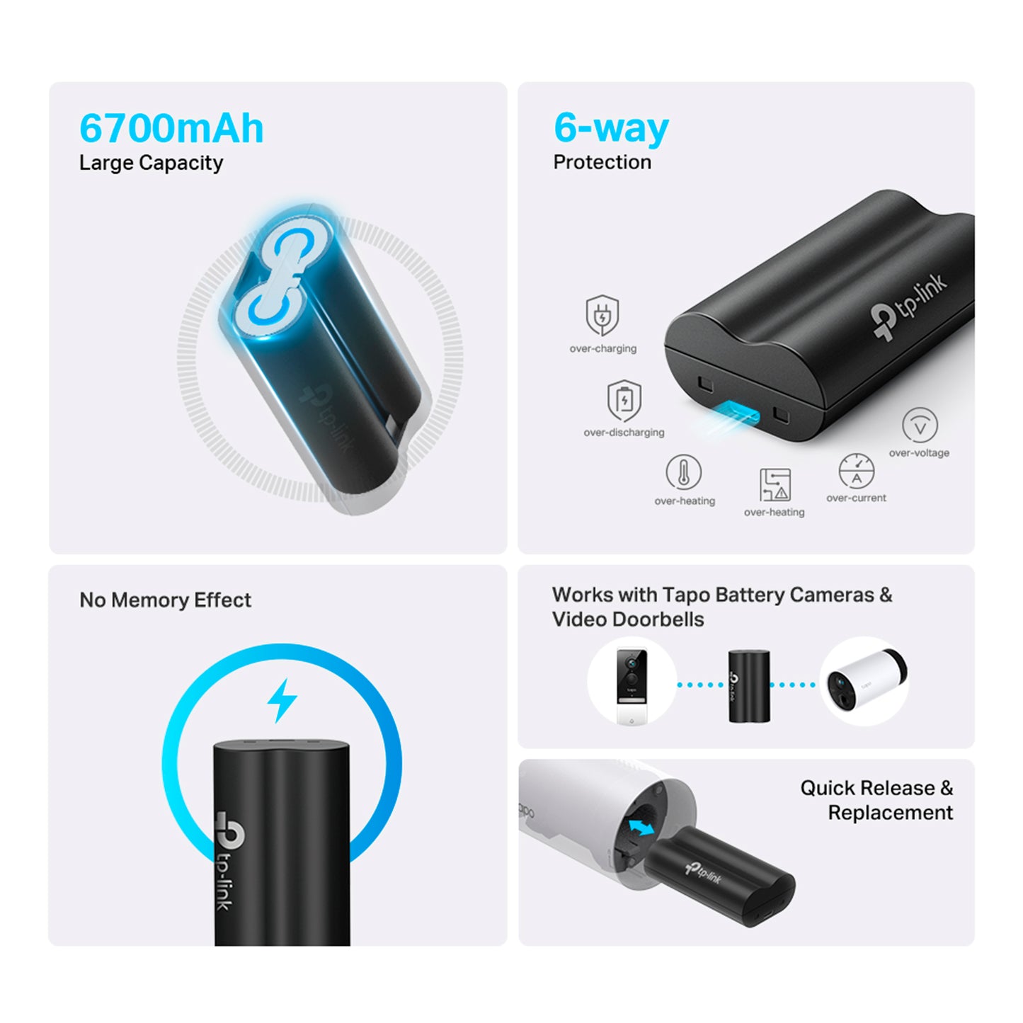 Batería Tp-link Tapo A100 Recargable 6700mAh