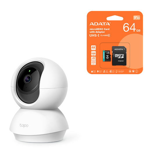 Cámara De Seguridad Tapo C200 Wi-fi Audio Tp-Link + SD 64GB
