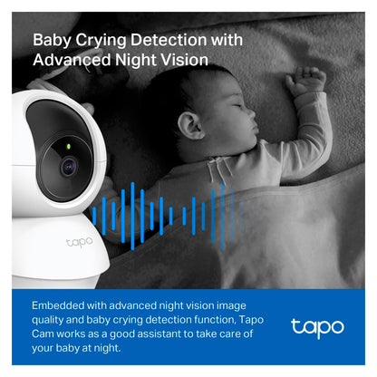 Cámara De Seguridad Tp-link TC70 Wifi 360° FHD x 3 Unidades