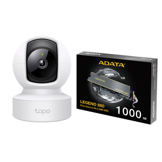 Cámara de Seguridad TP-Link Tapo C202 + Ssd M.2 Adata 1TB