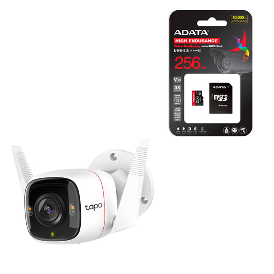 Cámara Tapo C320 Vigilancia Exterior Wi-fi Tp-Link + 256GB