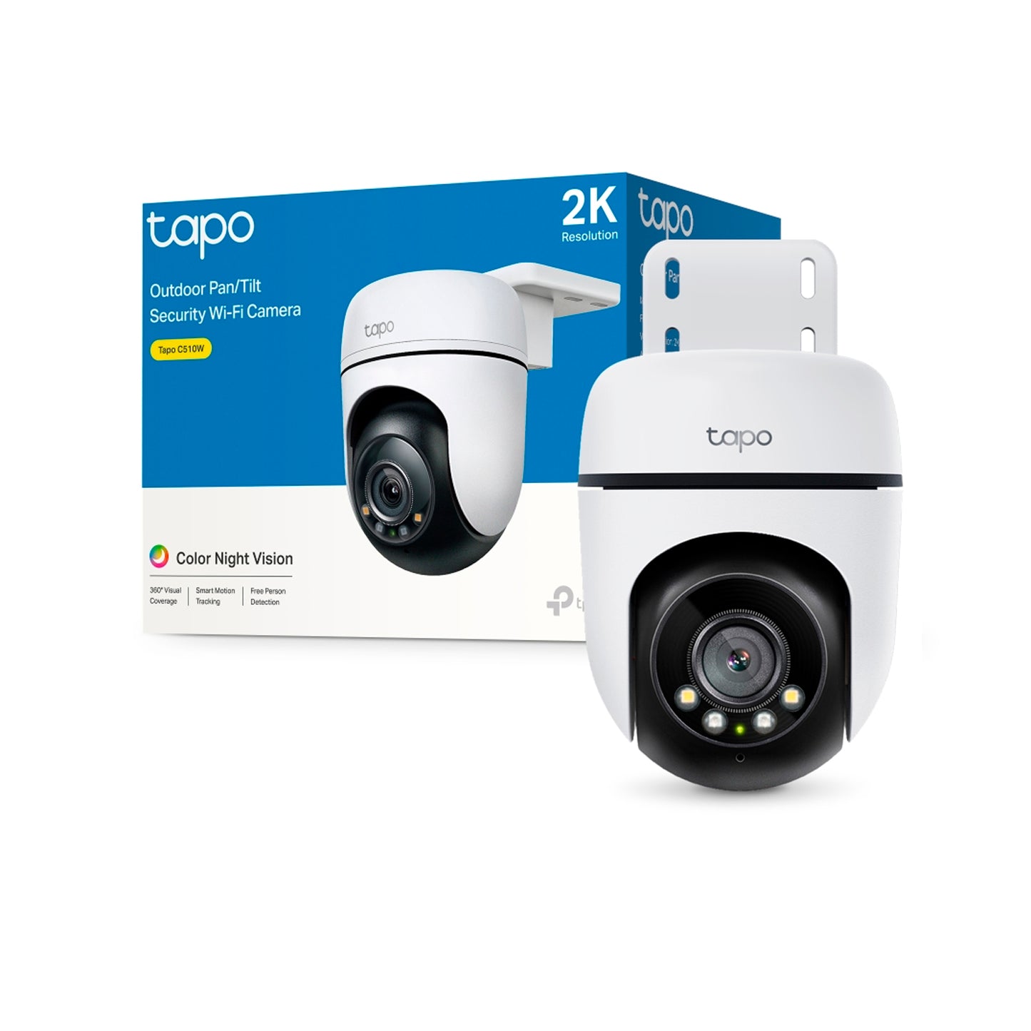 Cámara de seguridad Tapo C510W 2K Visión 360° IP65