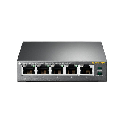 Switch Tp-link Tl-sf1005p 5 Puertos Poe 10/100mbps 4-poe