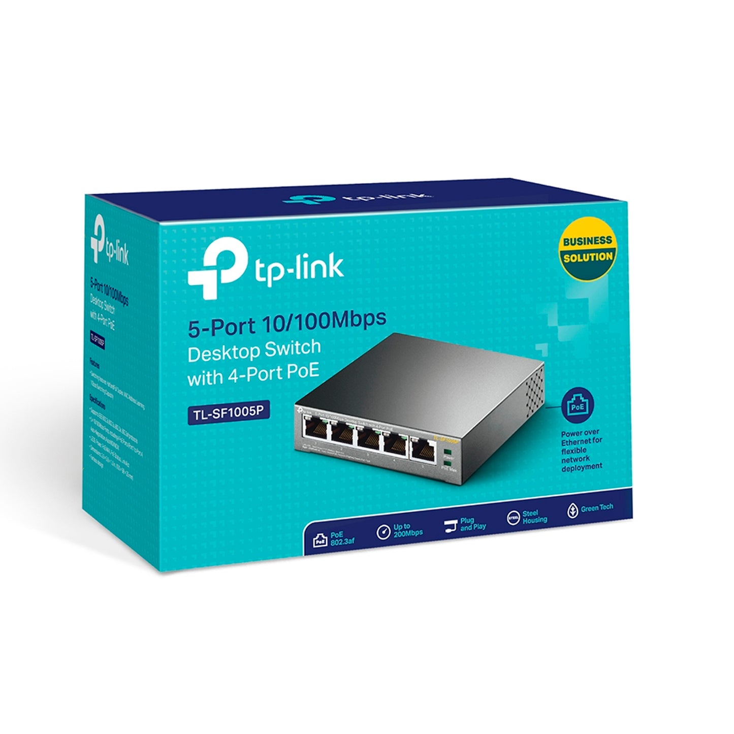 Switch Tp-link Tl-sf1005p 5 Puertos Poe 10/100mbps 4-poe