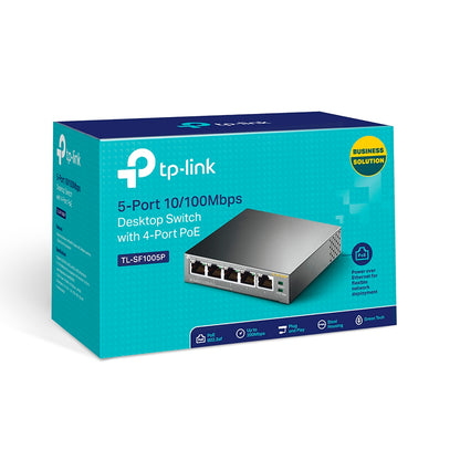 Switch Tp-link Tl-sf1005p 5 Puertos Poe 10/100mbps 4-poe