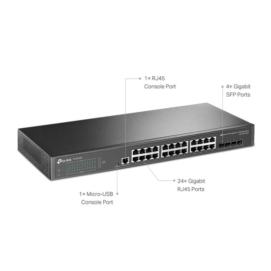 Switch Administrado Tp-link Tl-sg3428 V2 24 Puertos Gigabit