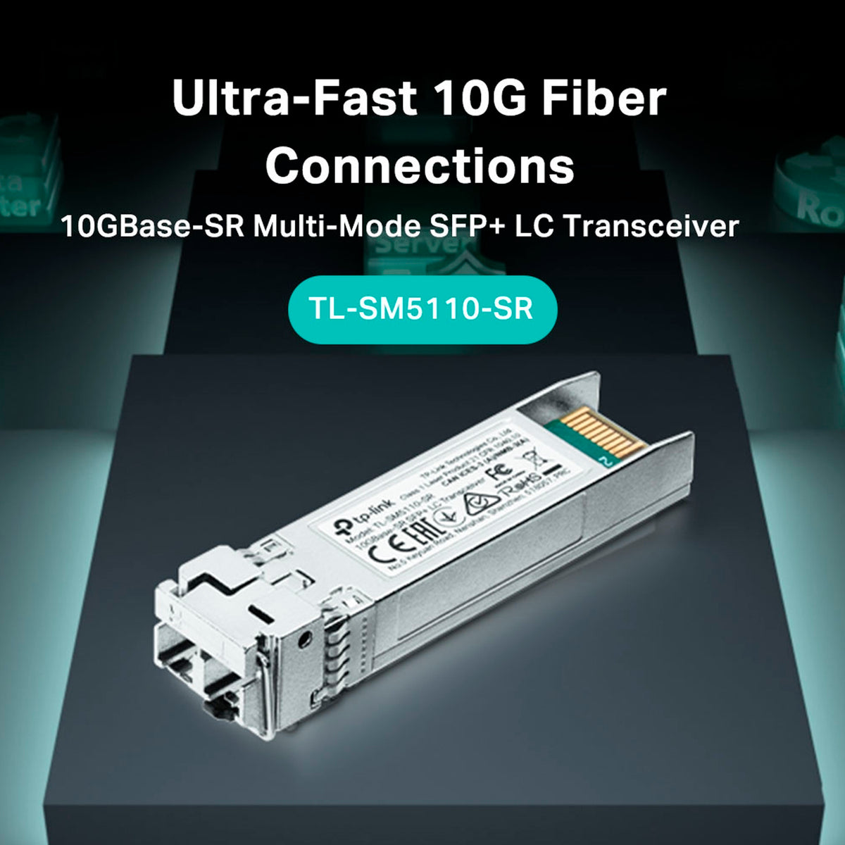 Transceiver Tp-link Tl-sm5110-sr Multimodo Minigbic Sfp+ 10g