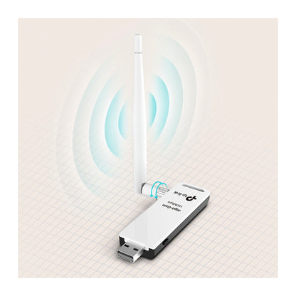 Adaptador De Red Rompemuros Wifi Usb Tl-wn722n Tp-link