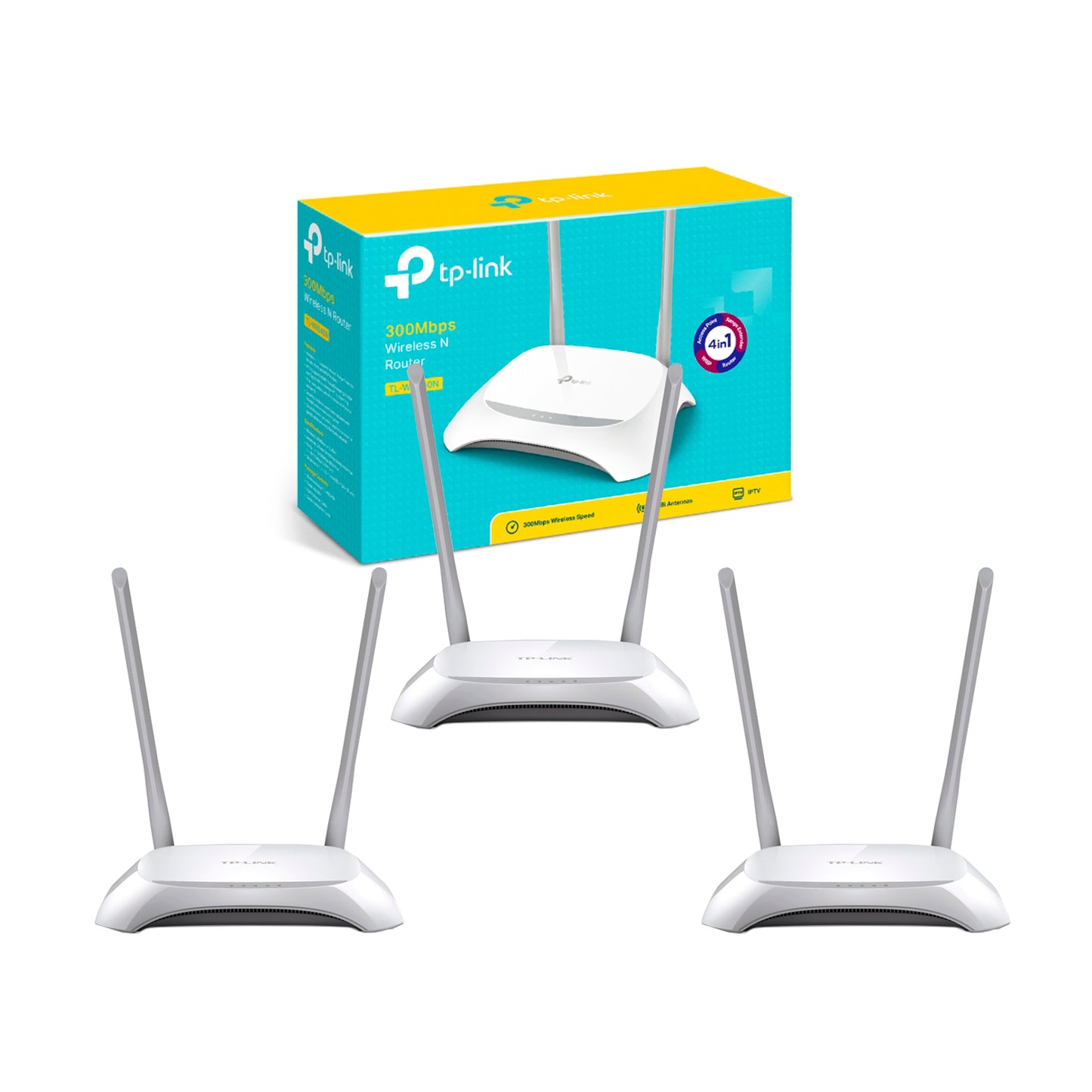 Router Tp-link Tl-wr840n Blanco 3 X Unidades