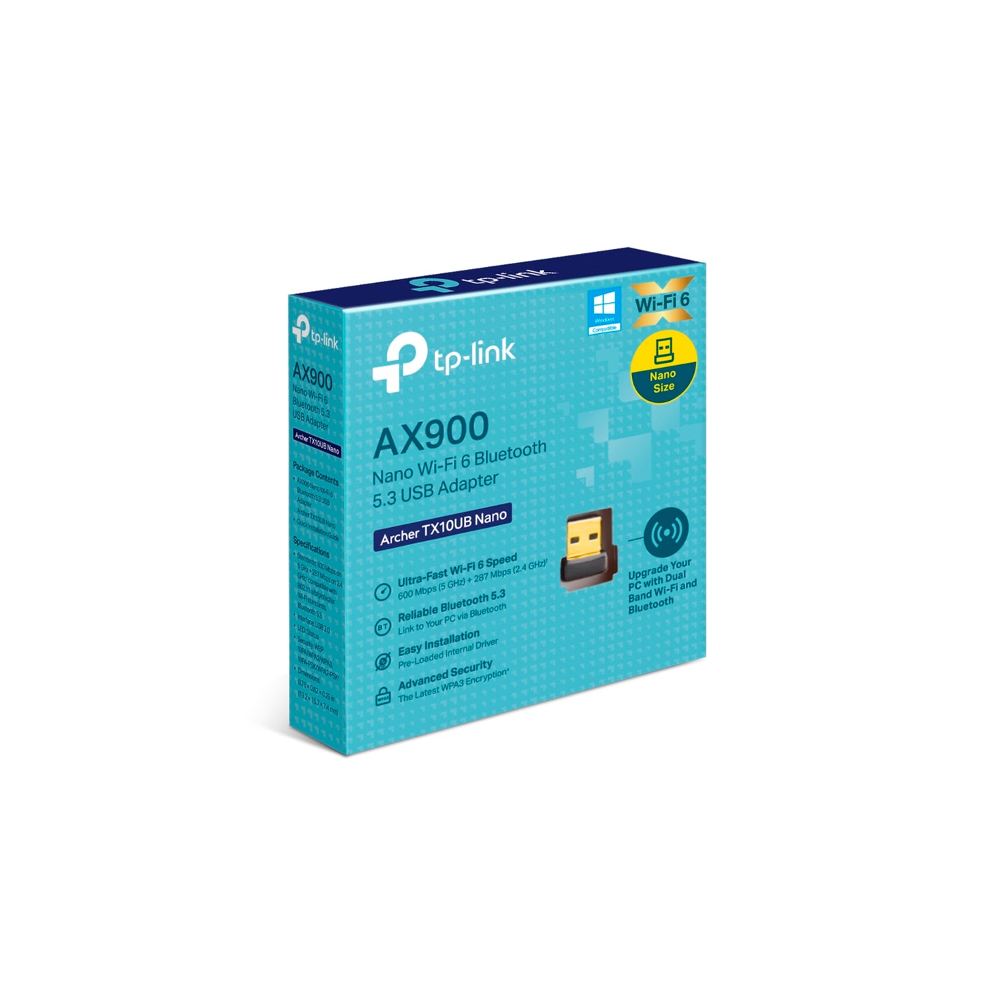 Adaptador USB Wifi Bluetooth Tp-link Archer TX10UB Nano