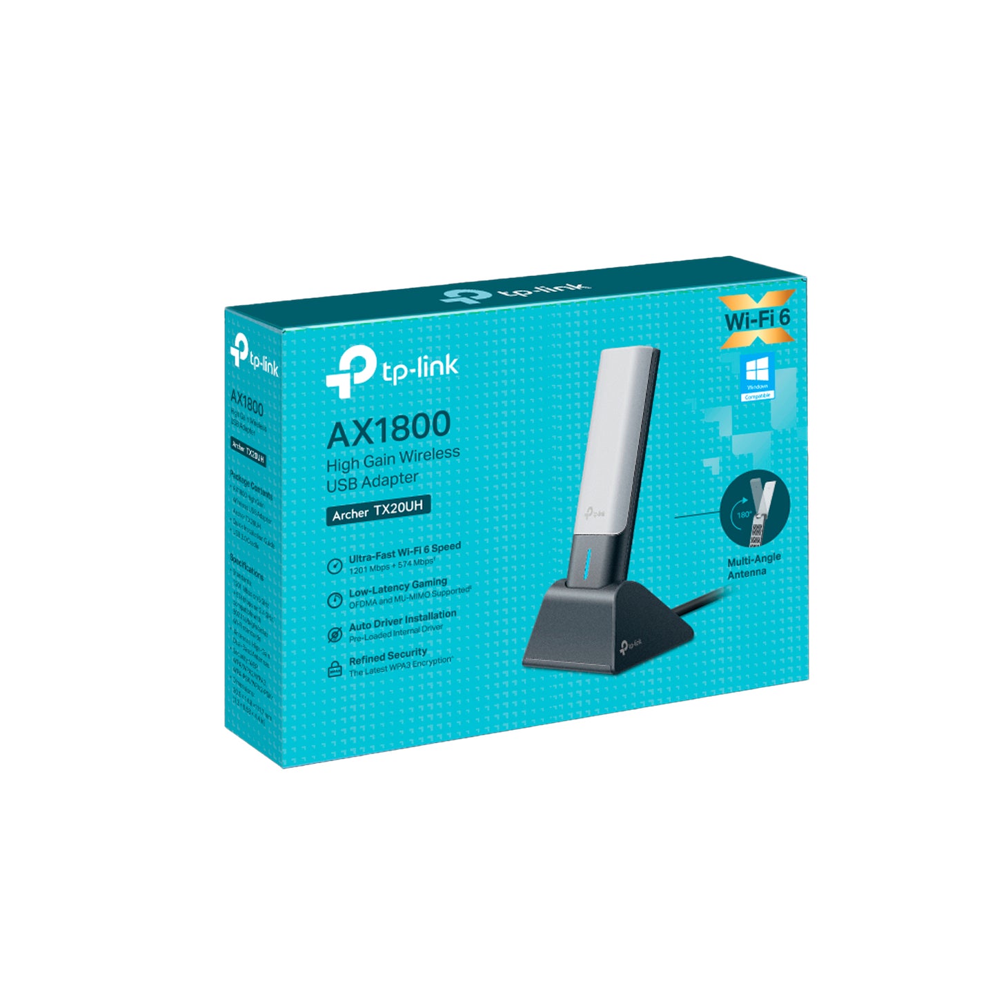 Adaptador De Red Inalámbrico TP-Link AX1800 Archer TX20UH