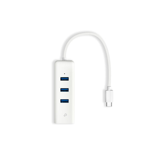 Adaptador Hub TP-LINK UE330C USB Tipo-C a Ethernet y USB 3.0
