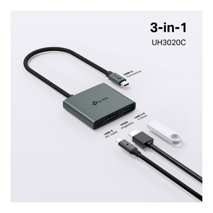 Adaptador Hub UH3020C TP-LINK USB Tipo-C 3 en 1