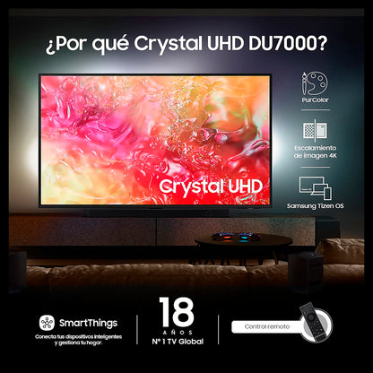 Televisor Samsung 50" Crystal Uhd 4k du7000 Smart Hub