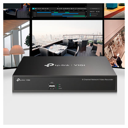 NVR TP-LINK VIGI NVR1008H 8 Canales Grabación POE HDMI
