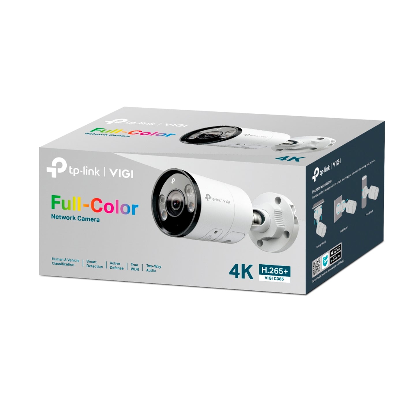 Cámara De Seguridad IP Tp-link Vigi C385 Full-Color 4K 4 mm
