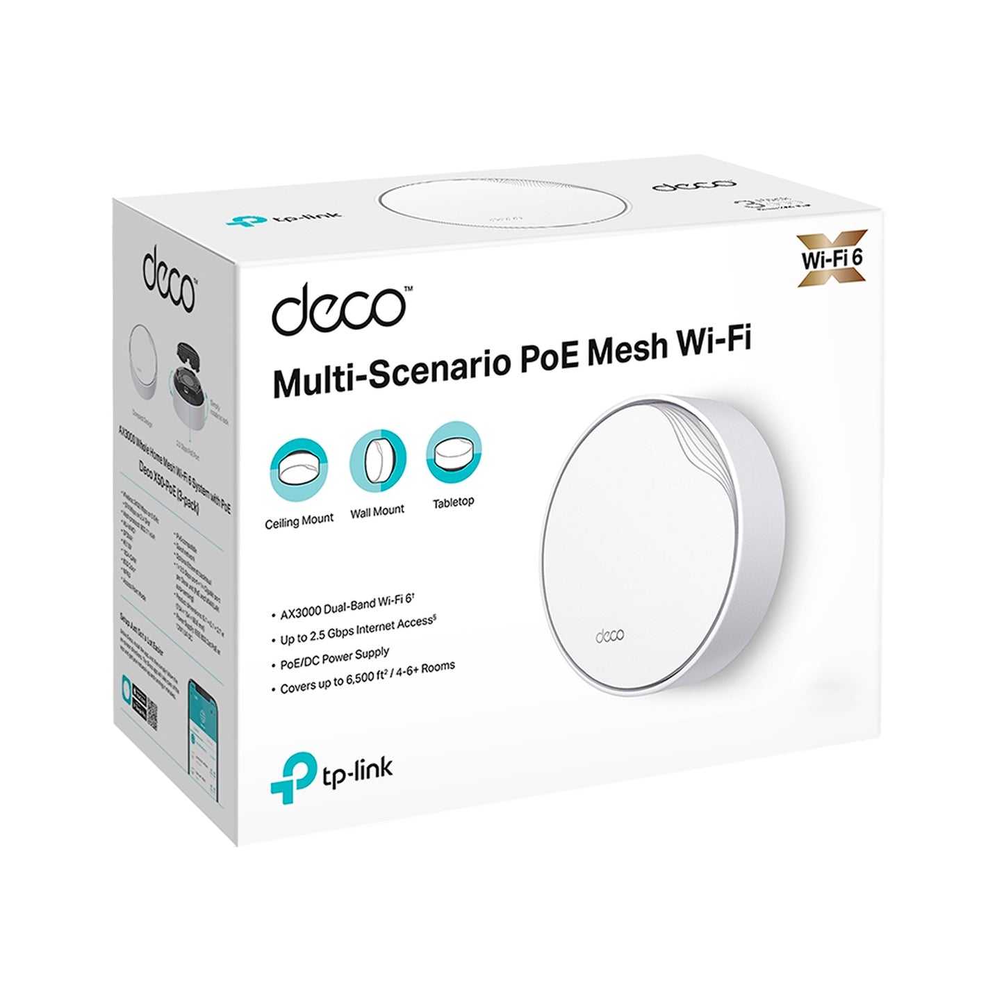 Deco X50 Poe (2-pack) Mesh Sistema Wi-fi Banda Dual Tp-link