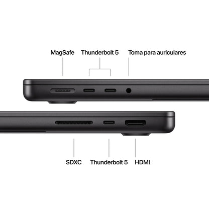 Portátil Apple MacBook Pro M4 48GB 1TB Retina 14 - Negro